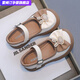 雷姆汀皮鞋春秋女寶寶軟底女童公主鞋春季單鞋中大童女童鞋 米白色 23 內長(cháng)15cm