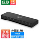 綠聯(lián) HDMI高清分配器一分八 1進(jìn)8出3D分頻器一進(jìn)八出4K高清分屏器 電腦盒子電視連接投影儀線(xiàn) 黑色