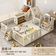 淘尼屋嬰幼兒游戲圍欄地上爬行墊寶寶學(xué)步室內(nèi)安全護(hù)欄組合兒童游樂(lè)場(chǎng) 套餐2.1-2.1圍欄+收納架+秋千+滑梯+帳篷 【4厘米抗菌爬爬墊】+豪華大禮品