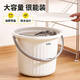 bdo加厚塑料桶胖東來(lái)同款帶蓋水桶洗澡桶洗衣桶戶(hù)外釣魚(yú)桶泡腳桶11L
