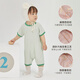 papa爬爬QQ棉夏季嬰兒衣服男女寶連體衣爬服透氣彈力親膚 淺綠 80cm