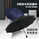 勛貍粑雨傘男女便攜8疊傘大號遮陽防曬晴雨兩用傘結(jié)實抗風(fēng)太陽傘 手動銀膠款【純黑色】 8骨 折疊晴雨傘