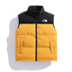北面羽王2025新款北面秋冬季棉衣馬甲男運動(dòng)戶(hù)外撞色保暖坎肩背心情侶女潮 黃色 L 建議110-125斤