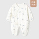 忻悅晴嬰兒衣服包手包腳防抓臉純棉睡衣新生兒連體衣初生寶寶哈衣四季款 滿(mǎn)印小象包手包腳連體 59cm