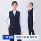 奧圣蔻建設銀行行服 女士條紋馬甲建行夏款工作服職業(yè)裝修身坎肩背褂子 女士馬甲 4XL
