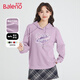 班尼路（Baleno）套頭連帽衛(wèi)衣女2025年春秋季薄款寬松休閑小個子外套上衣