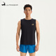 ULTRA GEAR 輕量爽滑運動(dòng)背心男女馬拉松跑步無(wú)袖T恤 | 優(yōu)極UltraGear 優(yōu)黑（男） L