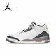 耐克耐克Air Jordan 3 AJ3白灰舒適復古防滑耐磨緩震中幫運動(dòng)籃球鞋 CT8532-106白灰 42.5 (270mm)