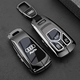 創(chuàng)勛（CHUANGXUN）適用于奧迪q5l鑰匙套汽車專用鑰匙包保護(hù)扣殼 18-25款Q5L【槍色】+皮帶掛扣