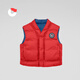 保姆鵝 兒童羽絨馬甲寶寶雙面穿背心男童女童外穿羽絨內膽馬夾[NG2655] 新年紅 110