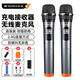 山水（SANSUI）無線麥克風(fēng)一拖二通用萬能話筒家庭KTV唱歌演講舞臺K歌會議音箱音響功放電視車載U3充電接收器