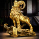 吉善緣《領(lǐng)頭羊》全銅羊擺件十二生肖羊工藝禮品辦公室裝飾升職開業(yè)禮品 小號(hào)領(lǐng)頭羊