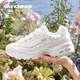 斯凱奇（Skechers）女鞋春夏季2025新款厚底增高老爹鞋小白鞋熊貓鞋白色休閑鞋運(yùn)動(dòng)鞋 896180-WHT 37 /偏大半碼
