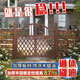 柏菲亞戶(hù)外柵欄門(mén)圍欄花園庭院雙格雙開(kāi)門(mén)院子裝飾小籬笆門(mén)實(shí)木護欄菜園 網(wǎng)格柵欄門(mén)寬112高114cm(雙開(kāi)）