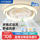 V-POWER臥室吸頂風(fēng)扇燈臥室燈主臥餐廳一體靜音吊扇燈超薄帶風(fēng)扇的吸頂燈 FD-527-三色變光-6檔變頻正反轉(zhuǎn)
