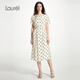 Laurèl【萊賽爾】25春新款復(fù)古波點(diǎn)連衣裙女LWD351Y08200 黑點(diǎn)陣圓點(diǎn) M