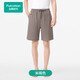 全棉時(shí)代（PurCotton）25夏新品男女士雙層紗布家居短褲透氣可外穿 米褐色 2XL (女款175/男款185）