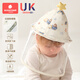 科巢新生嬰兒0歲-1歲3月寶寶外出防護小月齡防護面罩帽子口罩純棉 拉鏈款-熊仔旅記（可拆卸面罩） S碼（頭圍42cm-0月~3月）
