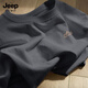 JEEP SPIRIT吉普t恤短袖男2025新款夏季復(fù)古簡約衣服男士寬松重磅半袖男款