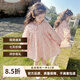 漢唐貝貝女寶寶碎花裙子洋氣春秋季女童長袖公主連衣裙2025新款韓版兒童潮 碎花裙 100 (建議90-98cm 2-3周歲）
