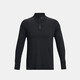 安德瑪（Under Armour）Qlifier男子1/4拉鏈跑步運(yùn)動(dòng)長(zhǎng)袖T恤1379288-001 黑色 M 