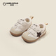 麥布熊嬰兒學(xué)步鞋2025春季寶寶鞋子超纖皮時(shí)尚小童鞋 卡其五角星19