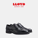 利來(lái)（LLOYD）德國(guó)進(jìn)口男NOS系列牛皮板雕花商務(wù)通勤正裝德比鞋加寬楦平底25851 黑色 42.5
