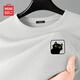 名創(chuàng)優(yōu)品（MINISO）重磅長(zhǎng)袖t恤男春秋季質(zhì)感華夫格青少年休閑潮流打底衫 淺灰 L