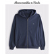 ABERCROMBIE & FITCH男裝女裝情侶裝25春季經(jīng)典小麋鹿運(yùn)動(dòng)風(fēng)寬松連帽衛(wèi)衣KI122-5251 海軍藍(lán) S (175/92A)