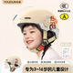 佑盾兒童頭盔電瓶車(chē)全盔6-12歲3c認證電動(dòng)車(chē)兒童小孩頭盔3-6歲冬季四季通用新國標女孩子安全帽頭盔 【3-16歲可戴】透明短鏡-卡其色