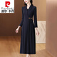 皮爾卡丹（pierre cardin）高端精致西裝長(cháng)袖連衣裙女士2024春秋新款闊太太收腰顯瘦氣質(zhì)長(cháng)裙 圖片色【闊太太洋氣高貴連衣裙/ XL 【建議115-130斤】