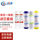 廷清 家用凈水器濾芯配件 含10英寸PP棉 顆粒壓縮碳 后置UDF 家用純水機濾芯套裝 第三級為CTO濾芯套裝（不含膜）