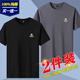 美羅邦（Meloban）100%純棉短袖t恤男士2025新款修身半袖打底衫體恤上衣服夏季男裝 黑色+深灰色【2件裝】100%純棉 L 建議120-135斤