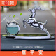 華飾汽車香水?dāng)[件一鹿平安 男士車內(nèi)高端香薰擺件 車內(nèi)裝飾用品大全 【一鹿平安】高貴銀香水常規(guī)款 汽車擺件