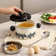 漫時(shí)光豬油罐家用陶瓷耐高溫食品級帶過(guò)濾網(wǎng)辣椒油罐子帶蓋儲存罐 百合陶瓷豬油罐-帶濾籃送勺 1.2L
