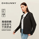 OhSunny防曬衣女春夏護(hù)臉透氣防紫外線大帽檐寬松戶外連帽外套防曬服 暗夜黑 M