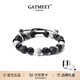 GATMEET男士手鏈天然黑曜石手串情人節(jié)生日禮物轉(zhuǎn)運(yùn)珠手串送男友老公 幻夜火山石手鏈丨可調(diào)節(jié)