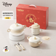 DISNEY迪士尼 嬰兒輔食碗勺套裝6個(gè)月-3歲兒童寶寶吃飯米粉輔食餐具禮盒 五件套【吉祥禮盒裝】