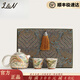 L&N輕奢鎏銀錦彩龍鳳功夫茶具一壺兩杯送長輩領(lǐng)導(dǎo)伴手禮 錦彩龍鳳一壺兩杯（禮盒裝) 1件