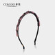 奢蔻（Cercoo）紫晶琉璃幻彩系列手工串珠發(fā)箍網(wǎng)紅2025年新款法式女