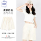 JEANSWEST CLUB真維斯五分純棉短褲女外穿系帶新款小個子顯瘦舒適百搭休閑短褲