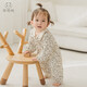 乖奇熊女寶寶連體衣洋氣可愛(ài)春秋季嬰幼兒彈力哈衣爬服外出服春裝