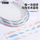 TAAN泰昂羽毛球拍頭貼防磨防斷線(xiàn)掉漆球拍保護貼護框羽毛球防刮貼C31 C31-紫色（2條裝）