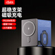 半島鐵盒磁吸無(wú)線充電寶超薄無(wú)線快充10000mah金屬支架移動(dòng)電源蘋果15W/20W通用小巧便攜背夾3C認(rèn)證 5000毫安（鋅灰色）+定制