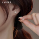 LnieerS999足銀小貓爪耳釘女小眾設(shè)計(jì)耳環(huán)養(yǎng)耳洞免摘小巧耳骨釘銀耳飾品 小貓爪耳釘【999足銀】