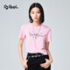 普普風2025年春季新款女裝時髦個性T恤QA1T9675S 粉色 M