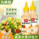 九味佳焙煎芝麻口味沙拉汁蔬菜沙拉醬健身餐雞胸日式芝麻醬 268g一瓶裝