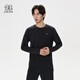 KOLON SPORT【25蛇年限定】可隆男士圓領(lǐng)長(cháng)袖T恤吸濕速干內搭上衣 LHRT5SN149-BK 黑色 2XL 185/104A