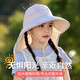 目丸兒童防曬帽夏季大檐披肩男女童透氣網(wǎng)眼遮陽(yáng)漁夫帽寶寶戶外太陽(yáng)帽 1#藍(lán)粉暈染披肩漁夫帽 無(wú)規(guī)格