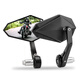 適用川崎Z900手把后視鏡Z1000ninja400改裝反光消除者500后視鏡 黑色(一對后視鏡)